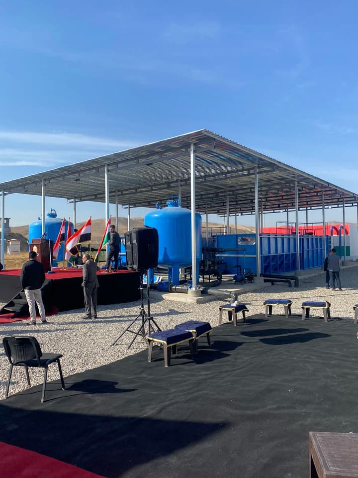 Concrete pouring inside a rebar cage