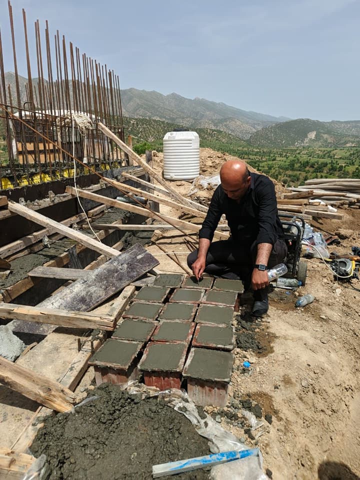 Formwork and concrete slab work