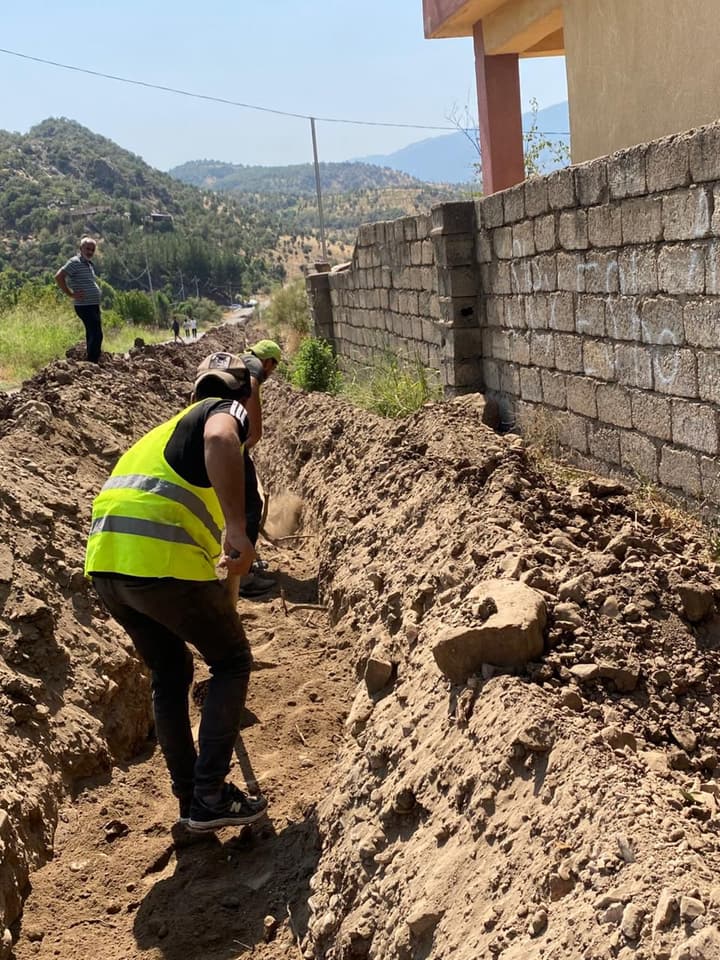 Formwork and concrete slab work